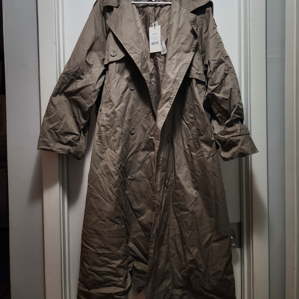 Stylish Tan Trench Coat